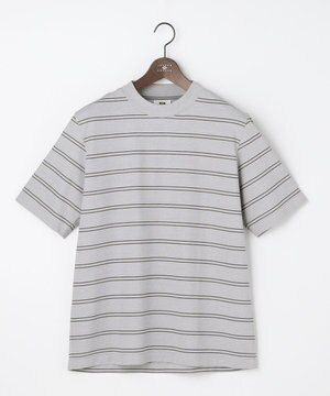  【エコ素材和紙使用・日本素材を日本縫製 ・軽量・通気性】和紙フライスボーダーＴシャツ