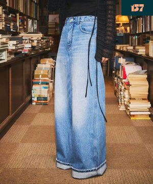  【157】Long Rise Wide Pants デニムパンツ