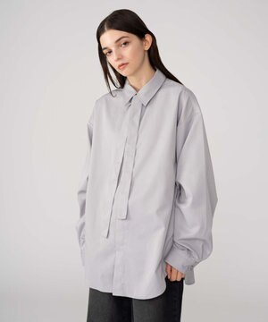  【ユニセックス着用ITEM/MLサイズ展開】TRボウタイシャツ（LS）