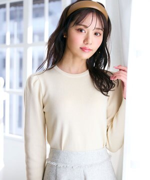  【洗える】パワショル ニットプルオーバー