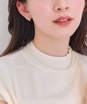  【金属アレルギー対応】クラスアップパールネックレス