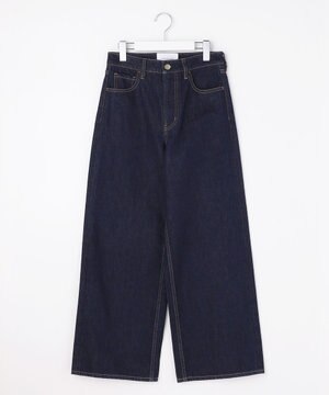  【カトリエムブーケ】Coton soie Denim ワイドストレートデニムパンツ