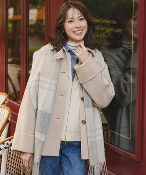 【VERY掲載】MANTECOPure リバー ステンカラーコート