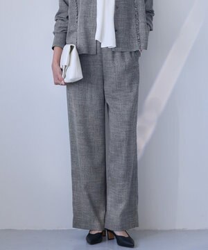  【先行予約】ライトスラブツイード ワイドパンツ