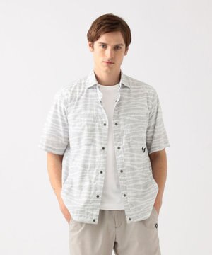  エンボスサファリカモ 半袖シャツ