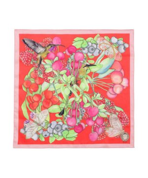  【日本製】SWASH LONDON CherryBerry コットン スカーフハンカチ
