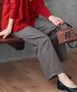  【洗える】ウスカルデニム ワイドパンツ