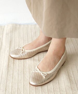  サイズ追加【本革・高反発】Round ラウンドトゥ メッシュバレエシューズ