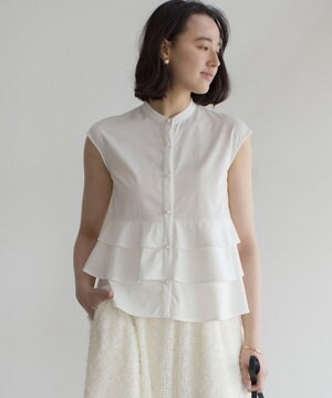 【WEB限定】プレーティング天竺ティアード カットソー