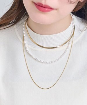 K18 コーティング 真鍮製 ボールチェーン 76cm 30インチ ネックレス