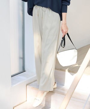  【新色追加/洗濯機可/ウエストゴム/接触冷感/UVケア/6色展開】清涼リラックスパンツ