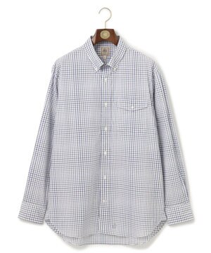 【KING SIZE】ポプリンマルチチェック ボタンダウンシャツ