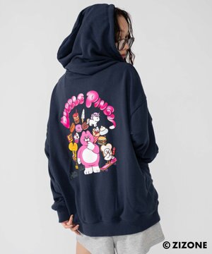  【ユニセックス着用ITEM】別注ZIZONEグラフィックZIPパーカー