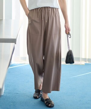 【新色追加/洗濯機可/ウエストゴム/接触冷感/UVケア/6色展開】清涼リラックスパンツ