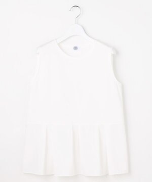  コットンスムース レイヤードフレア カットソー