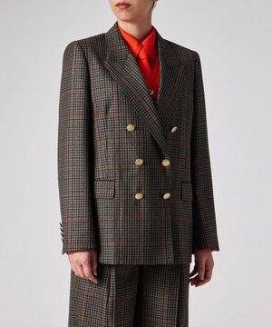  クラシックガンクラブチェック ダブルジャケット