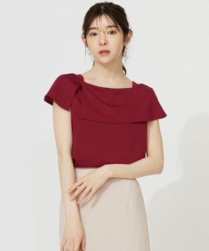  ケープディテール カットソー