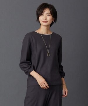  【イージーケア】ウールスムースジャージー カットソー