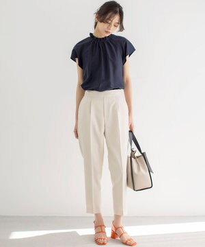 【ストレッチ・イージーケア】オシャクロス テーパードパンツ