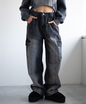  ヴィンテージウォッシュカーゴデニム