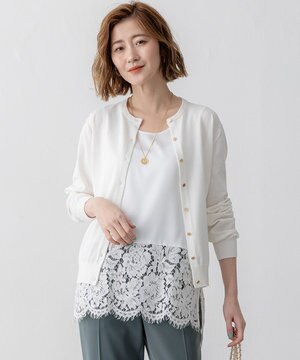  【Oggi6月号掲載/洗える】プレミアムビオコットン カーディガン