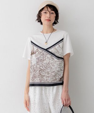 スカーフコンビジャージー カットソー