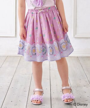  【ディズニープリンセス】総柄 プリント スカート