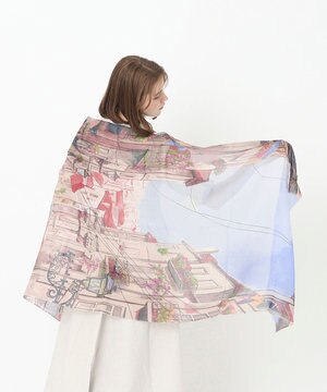  Hanato(ハナト) コットンシルクビッグストール／70×175cm