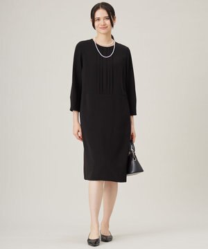  【セットアップ対応・洗える】トリアセダブルクロス ワンピース