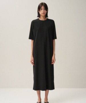  HIGH TWIST WOOL | ハーフスリーブドレス