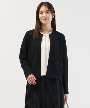 ジャガード ニット ジャケット