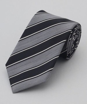  【日本製】西陣ネクタイ_レジメンタルストライプ柄