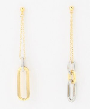 アシンメトリーリング ピアス