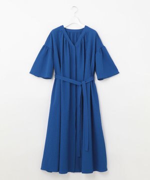 【優木まおみさんコラボ】Vネックガウンワンピース