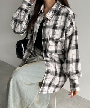  チェックBIGシャツ