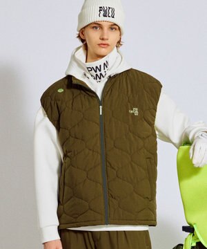 【撥水加工 / ストレッチ】【MEN】キルティング中綿ベスト ゴルフ