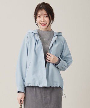  【撥水・UVカット・花粉ガード】2WAYラグランフーディ ブルゾン