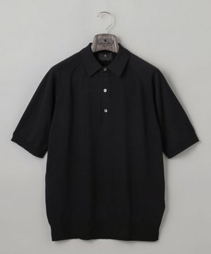  GOLD LABEL/WEB&一部店舗限定【洗える】シーアイランドコットン ラグラン半袖ニットポロ
