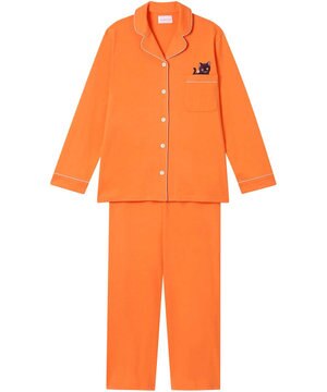  【綿100％】 魔女の猫パジャマ