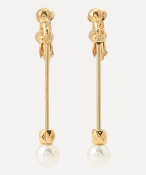  【全方位 好印象】ドロップパール調 イヤリング