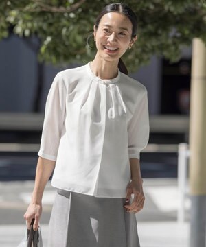  カラミストライプ カットソー