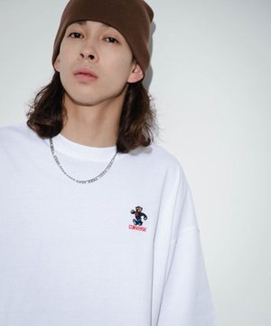  【ユニセックス着用ITEM/綿100％/MLサイズ展開】CONVERSEワンポイントT