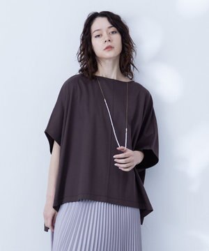  【WOMEN】ファブリックスリーブ プルオーバー