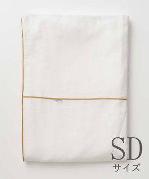  ガーゼ掛布団カバー 白２重合わせ セミダブルサイズ(170×210)