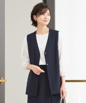  【洗える】Hari-Puru jersey ジレ