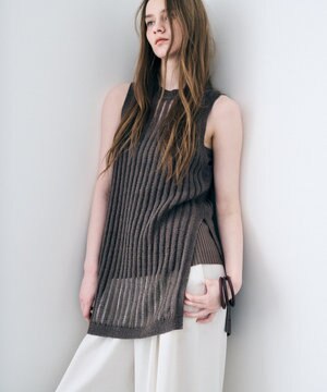 ラミーリネンニット タンクトップ