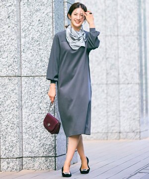 【洗える】エアーポンチ ワンピース