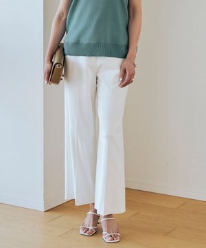  【洗える】 シェルタリングドライオックス ワイドパンツ