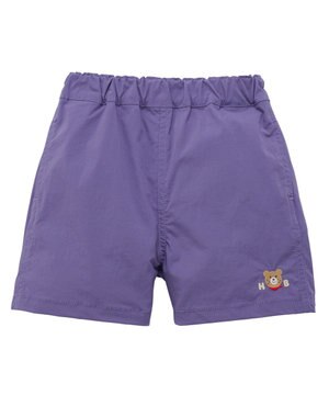  【80-120cm】撥水素材 ワンポイント 5分丈パンツ