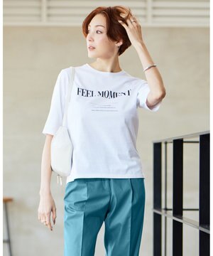  【洗える】 ロゴTEE カットソー